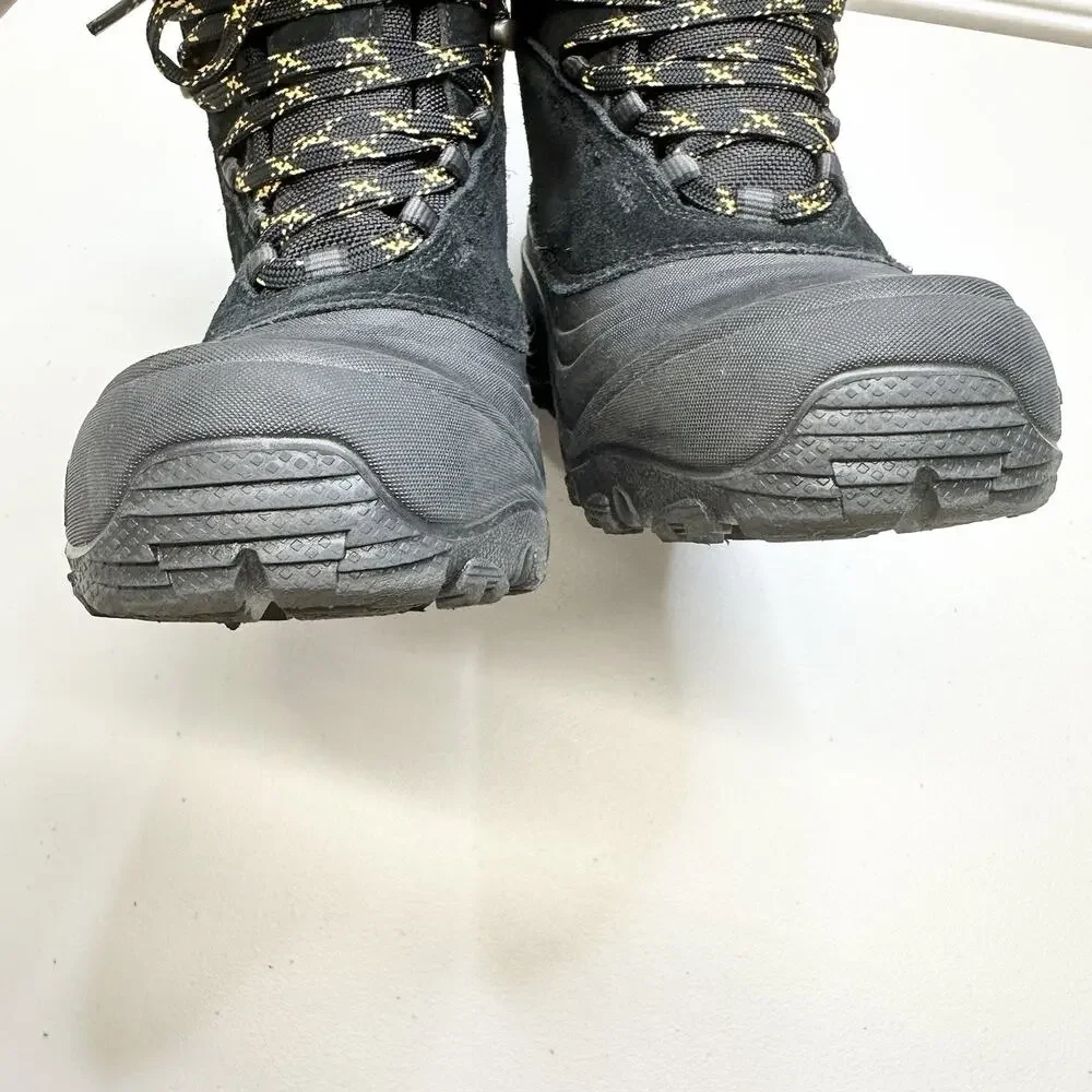 The North Face Kids 4 Black Leather Chilkat V Lace Waterproof Hiking Boot Winter